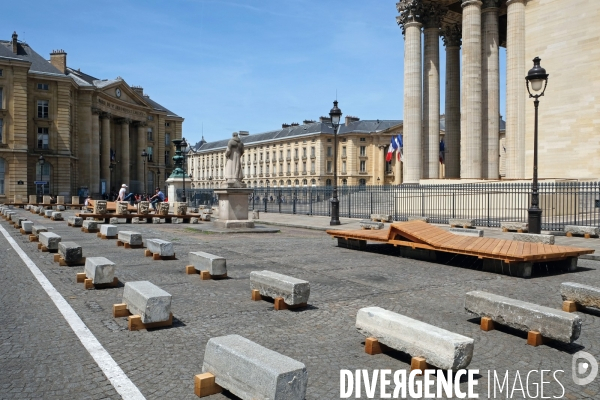 Paris va amenager 7 places. .Concertation pour l amenagement de la place du Pantheon
