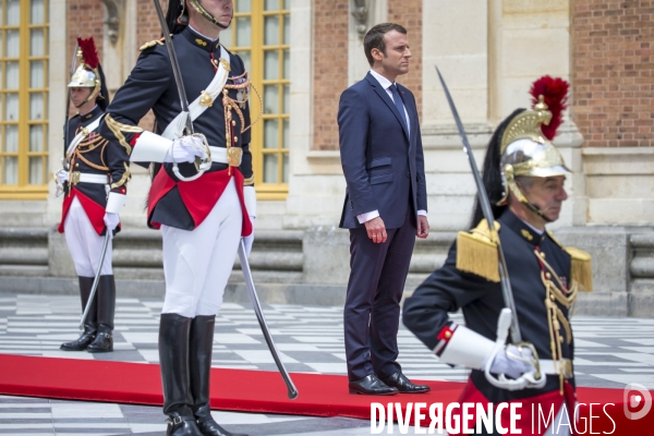Emmanuel Macron reçoit Vladimir Poutine à Versailles