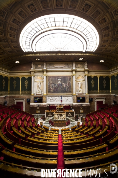 Photos d illustration de l hémicycle de l Assemblée Nationale à Paris