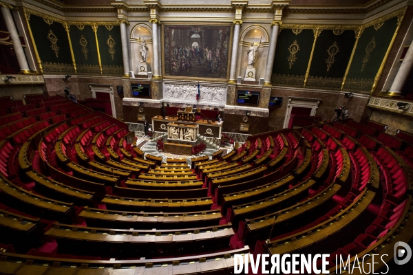 Photos d illustration de l hémicycle de l Assemblée Nationale à Paris