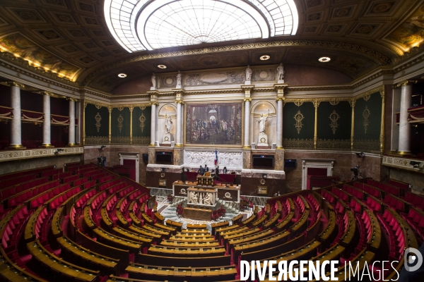 Photos d illustration de l hémicycle de l Assemblée Nationale à Paris