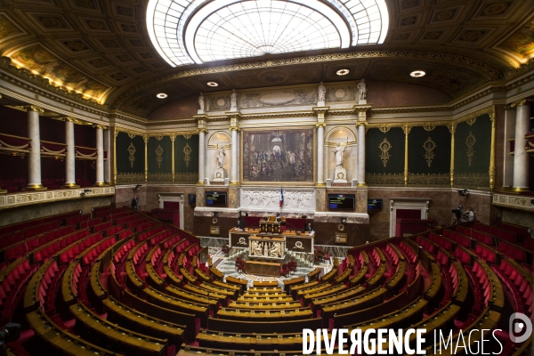 Photos d illustration de l hémicycle de l Assemblée Nationale à Paris