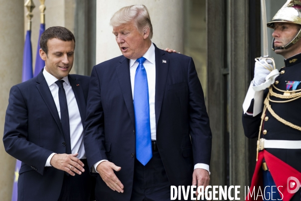 Le président américain Donald TRUMP à l Elysée