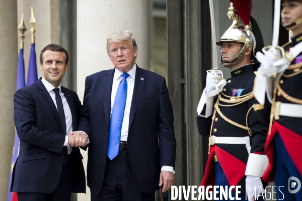 Le président américain Donald TRUMP à l Elysée