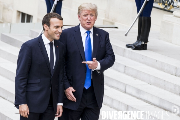 Le président américain Donald TRUMP à l Elysée