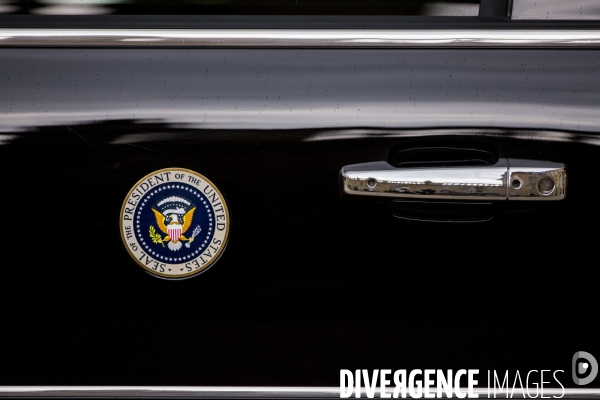 La Cadillac officielle de Donald TRUMP à l Elysée