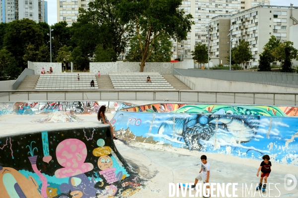 Le Grand Parc dans le nouveau quartier des docks de saint Ouen