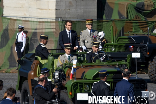 Donald Trump et Emmanuel Macron au défilé du 14 juillet