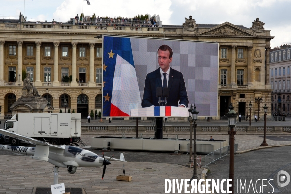 Donald Trump et Emmanuel Macron au défilé du 14 juillet