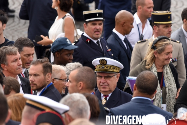 Donald Trump et Emmanuel Macron au défilé du 14 juillet