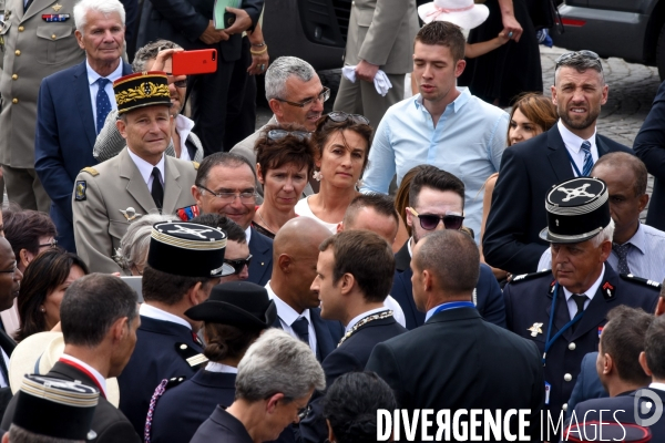 Donald Trump et Emmanuel Macron au défilé du 14 juillet