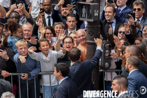 Donald Trump et Emmanuel Macron au défilé du 14 juillet