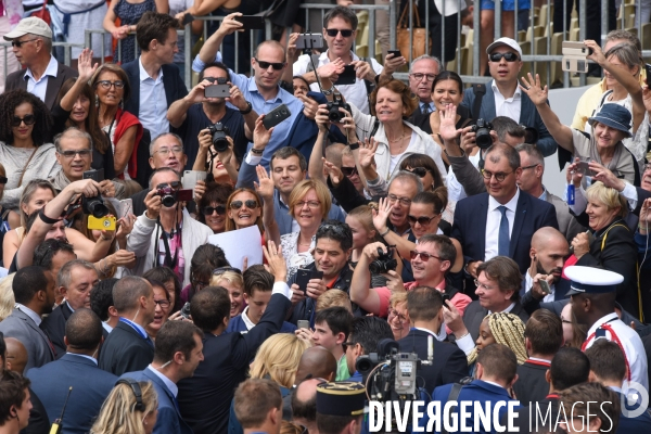 Donald Trump et Emmanuel Macron au défilé du 14 juillet