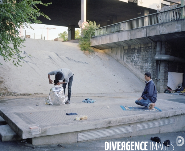 Paris-Nord, réfugiés Porte de la Chapelle