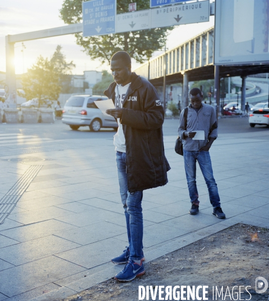 Paris-Nord, réfugiés africains Porte de la Chapelle