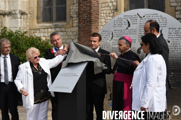 A la mémoire du père Hamel. St-Etienne-du-Rouvray