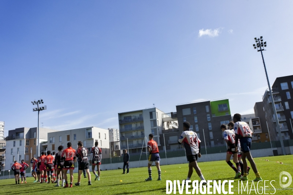 Journée de sélection au centre de formation du club de rugby de Bobigny