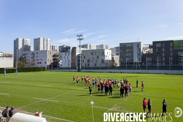 Journée de sélection au centre de formation du club de rugby de Bobigny