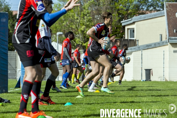 Journée de sélection au centre de formation du club de rugby de Bobigny