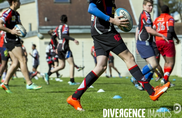 Journée de sélection au centre de formation du club de rugby de Bobigny