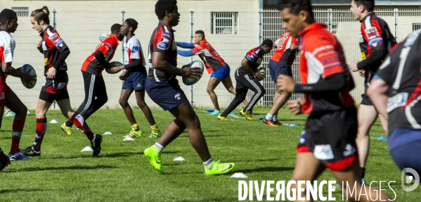 Journée de sélection au centre de formation du club de rugby de Bobigny