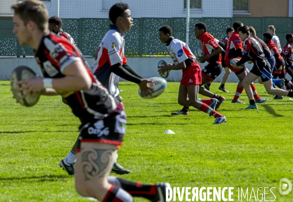 Journée de sélection au centre de formation du club de rugby de Bobigny