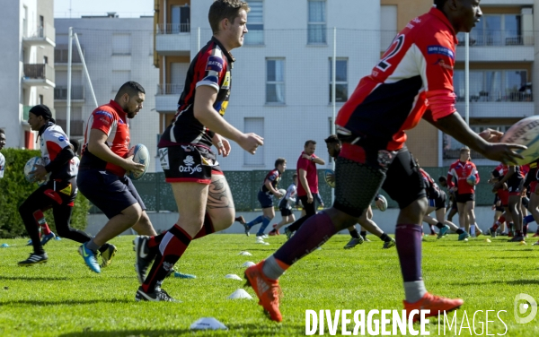 Journée de sélection au centre de formation du club de rugby de Bobigny