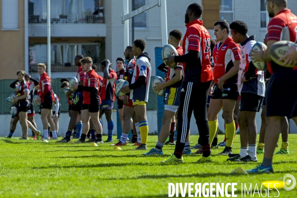 Journée de sélection au centre de formation du club de rugby de Bobigny