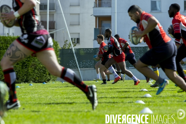 Journée de sélection au centre de formation du club de rugby de Bobigny