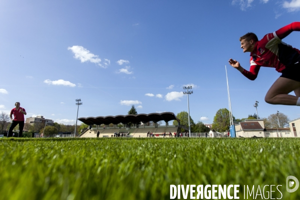 Journée de sélection au centre de formation du club de rugby de Bobigny