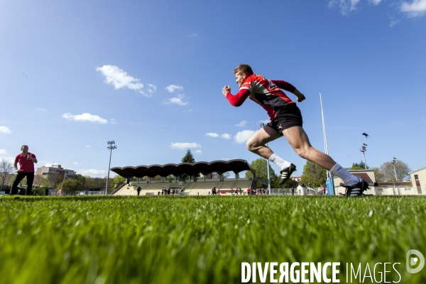 Journée de sélection au centre de formation du club de rugby de Bobigny