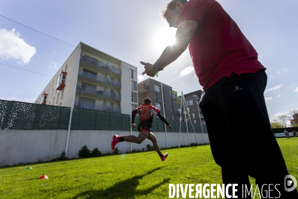 Journée de sélection au centre de formation du club de rugby de Bobigny