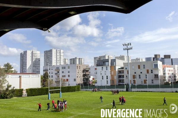 Journée de sélection au centre de formation du club de rugby de Bobigny