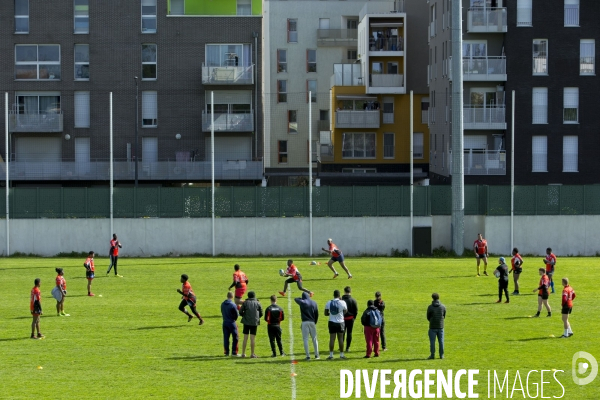 Journée de sélection au centre de formation du club de rugby de Bobigny