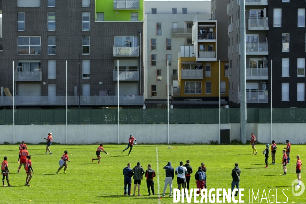 Journée de sélection au centre de formation du club de rugby de Bobigny