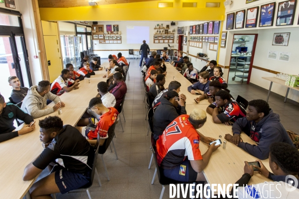 Journée de sélection au centre de formation du club de rugby de Bobigny