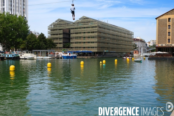 Juillet2017.L ete du canal, animation estivale du bassin de la villette