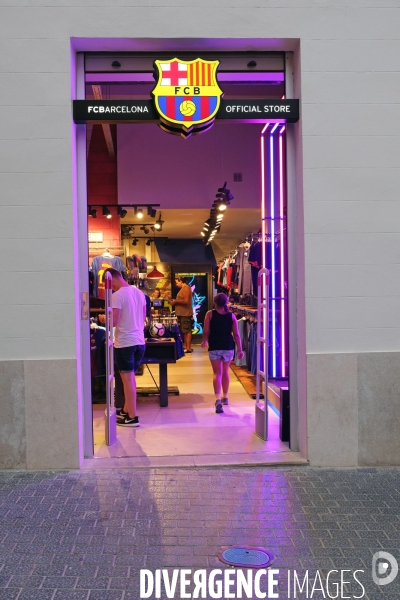 Palma de Majorque.La boutique officielle du club de foot de Barcelone