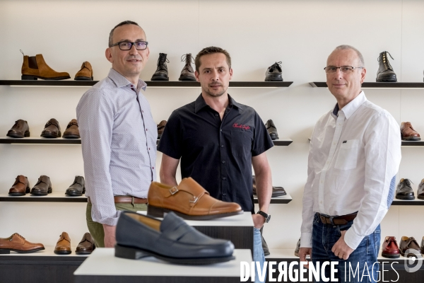 Usine Paraboot, fabrication française de chaussures.
