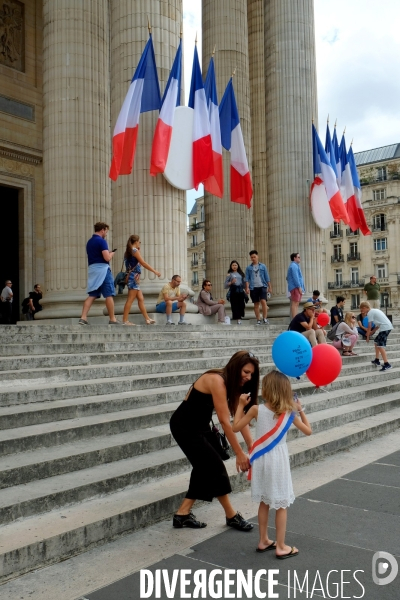 En ce jour du 14 Juillet, le Pantheon fete la Republique