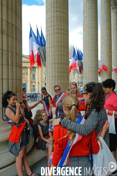 En ce jour du 14 Juillet, le Pantheon fete la Republique