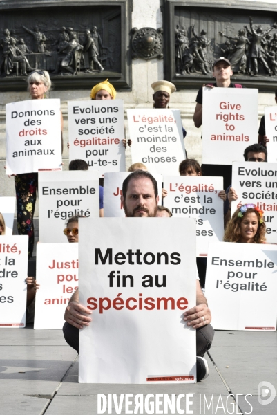 Journée Mondiale pour la Fin du Spécisme à Paris. World Day for the End of Specism.