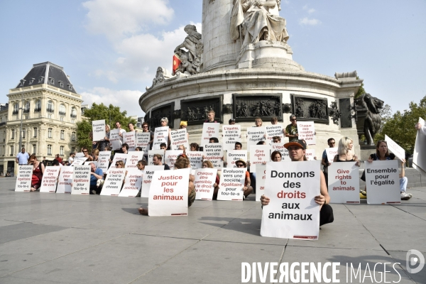 Journée Mondiale pour la Fin du Spécisme à Paris. World Day for the End of Specism.