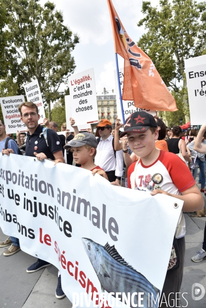 Journée Mondiale pour la Fin du Spécisme à Paris. World Day for the End of Specism.