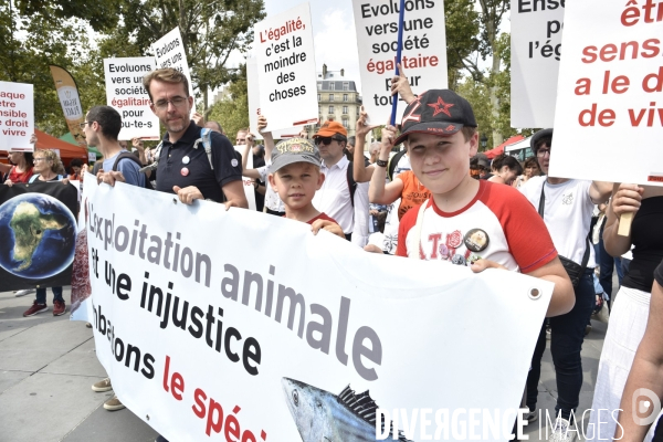 Journée Mondiale pour la Fin du Spécisme à Paris. World Day for the End of Specism.