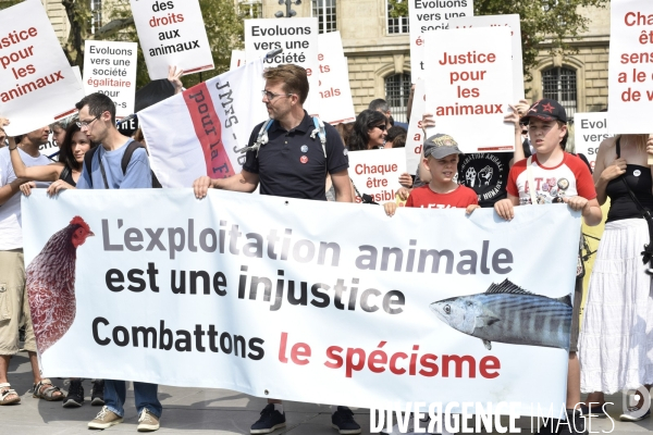 Journée Mondiale pour la Fin du Spécisme à Paris. World Day for the End of Specism.