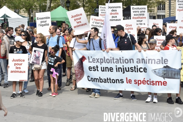 Journée Mondiale pour la Fin du Spécisme à Paris. World Day for the End of Specism.