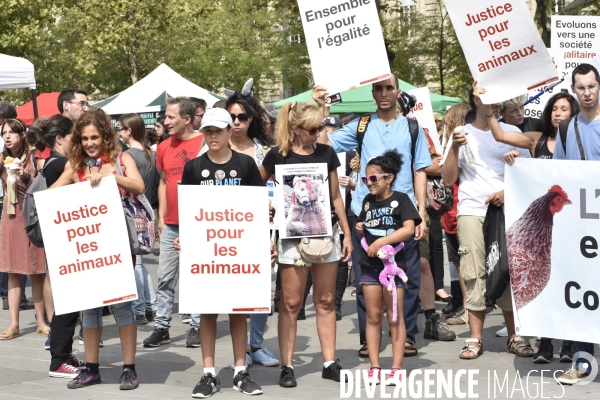 Journée Mondiale pour la Fin du Spécisme à Paris. World Day for the End of Specism.