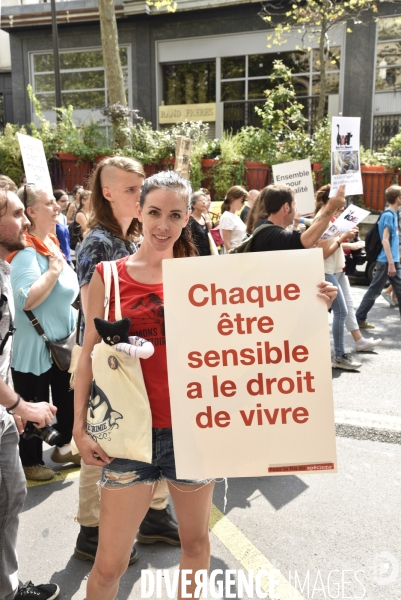 Journée Mondiale pour la Fin du Spécisme à Paris. World Day for the End of Specism.