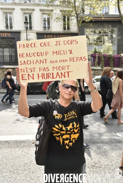 Journée Mondiale pour la Fin du Spécisme à Paris. World Day for the End of Specism.